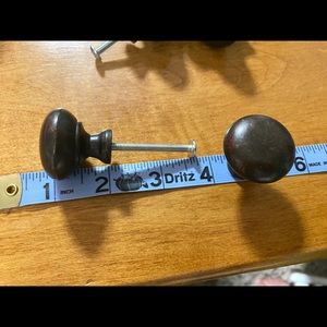 Rustic brass drawer pulls/knobs set of 8